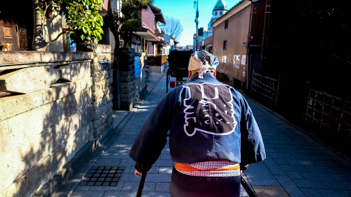 Day Trips from Tokyo - kawagoe rickshaw