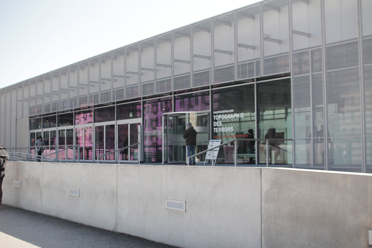 Entrance to the Topography of Terror Museum - Budget Berlin Travel Guide