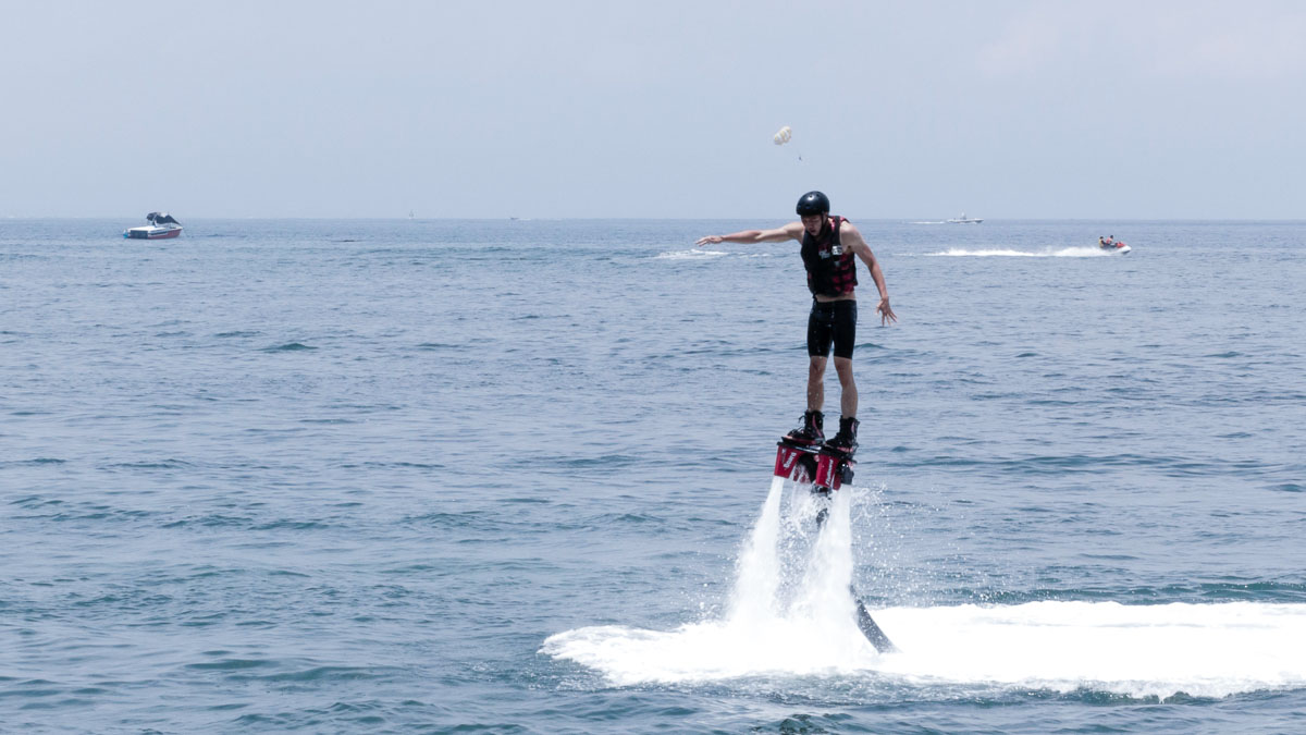 Flyboarding at nusa dua beach -  Bali Itinerary