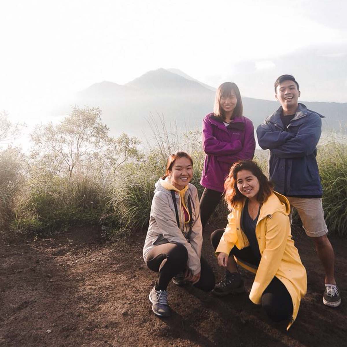 Grp pic at Mt Batur - Lesser-Known Bali Itinerary