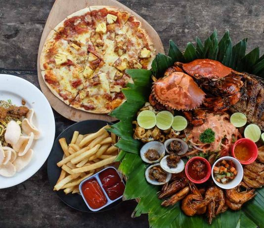 Pirates bay cafe food - Nusa Dua and Uluwatu