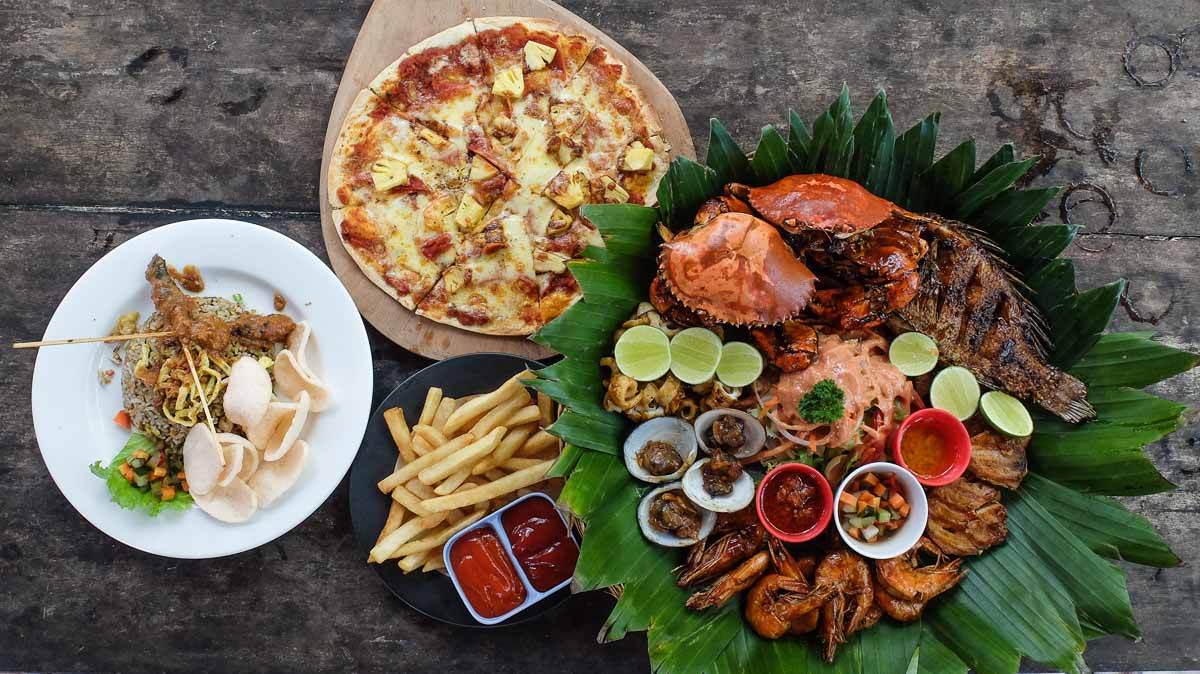 Pirates bay cafe food - Nusa Dua and Uluwatu