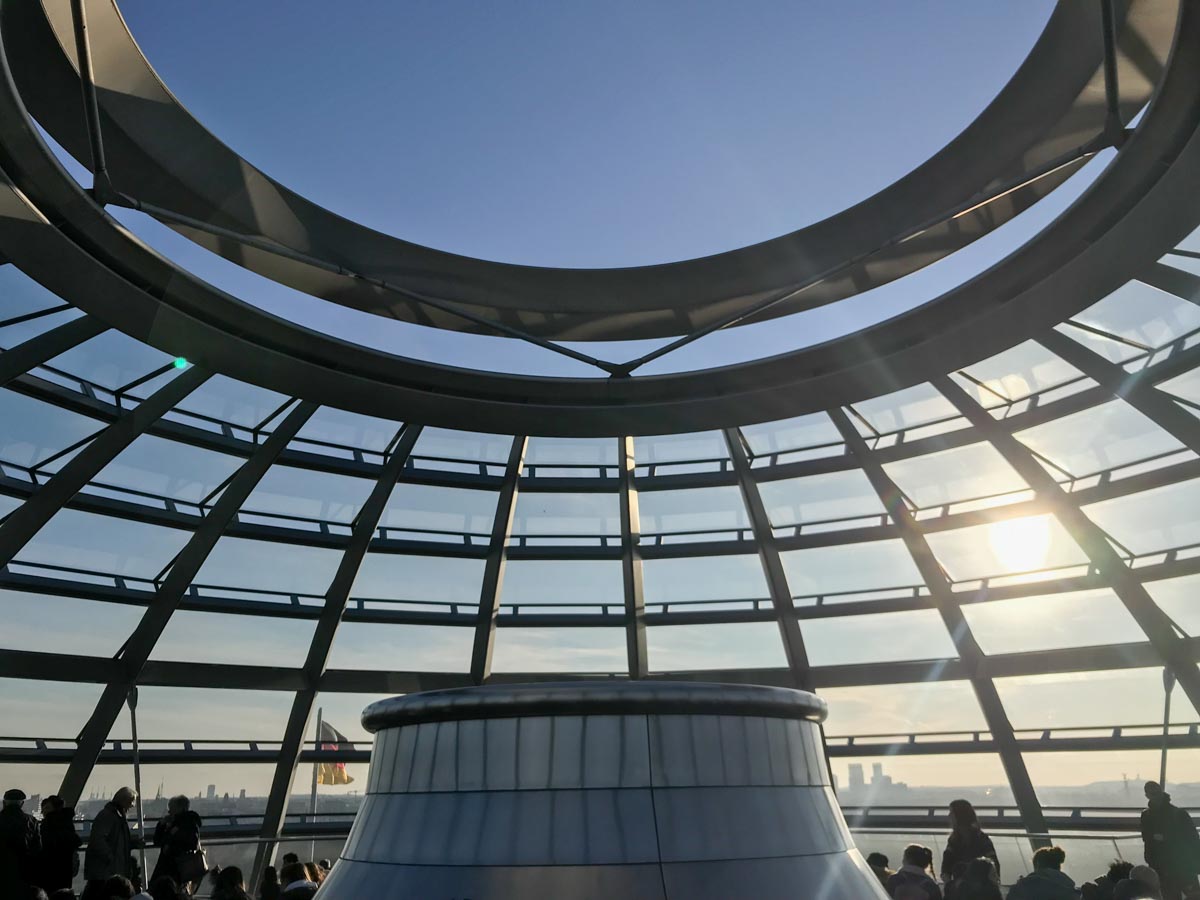 Rooftop of Reichstag Dome - Budget Berlin Travel Guide