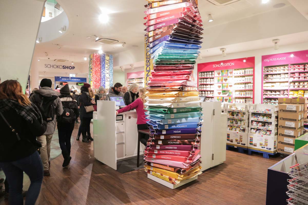 Shopping Area at Ritter Sport's Flagship Store in Berlin - Budget Berlin Travel Guide