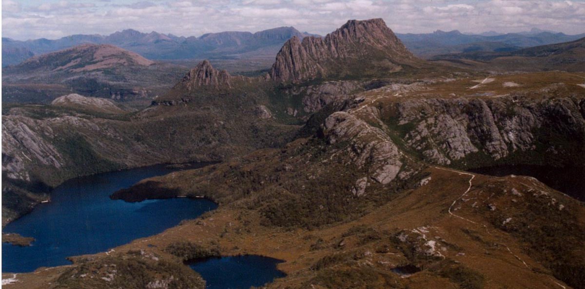 Cradle-Mountain-aerial-view-things to do in tasmania