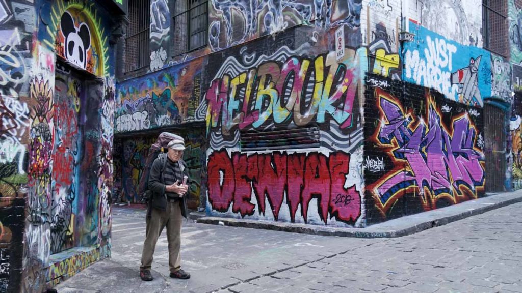 graffiti at hosier lane - melbourne road trip