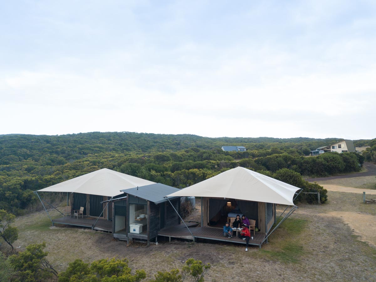 pebble point glamping - great ocean road - melbourne road trip
