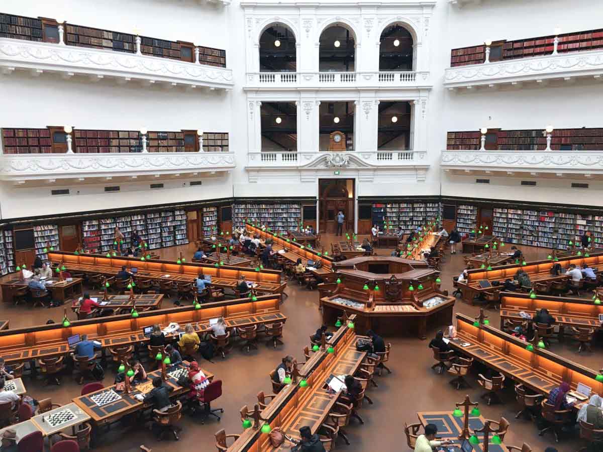 victoria state library - melbourne road trip