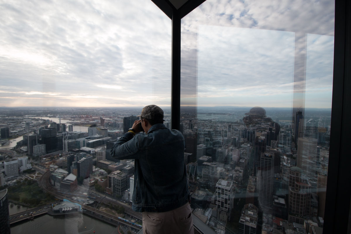 view from eureka skydeck - melbourne road trip