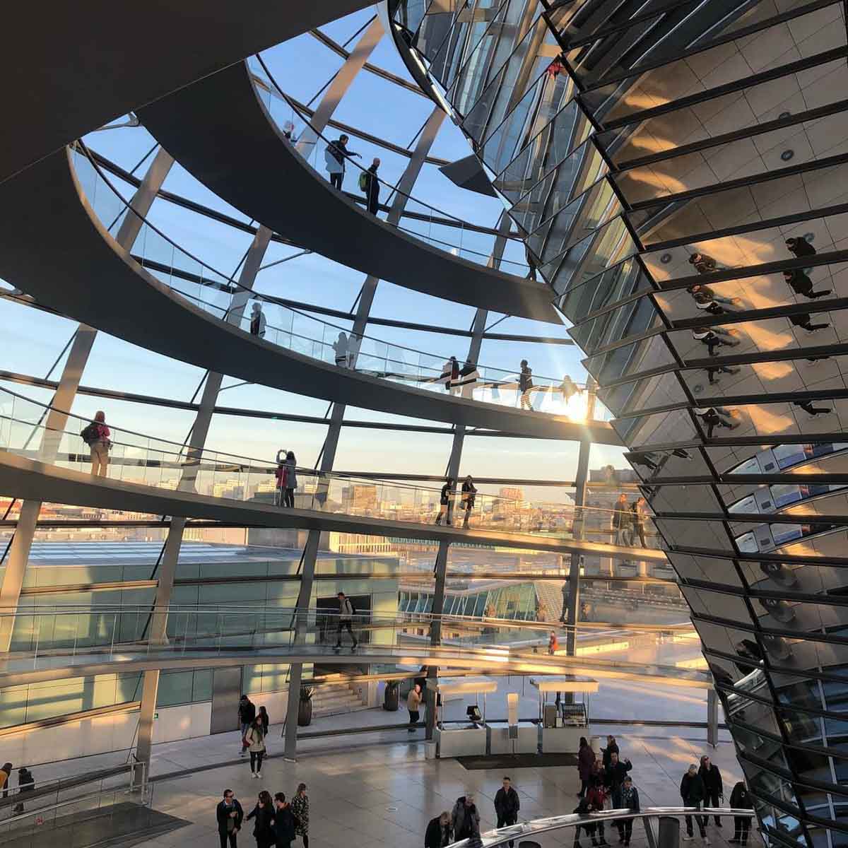 Reichstag Dome Sunset-9 Instagram Spots in Berlin