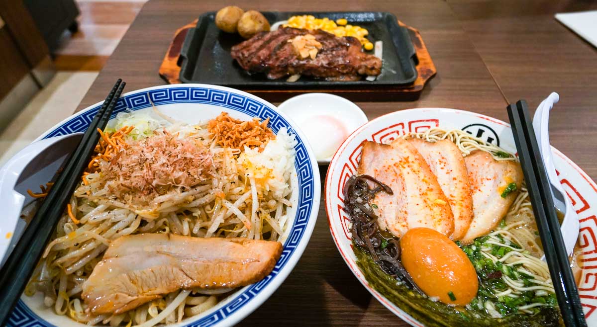 AEON food court ramen-Narita Travel Guide Tokyo - Chiba