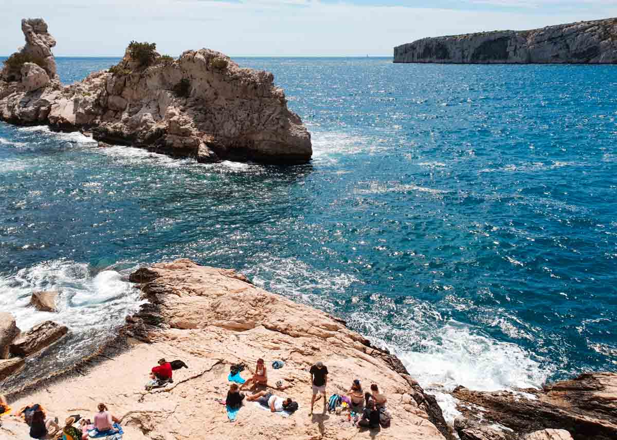 Beach at Mersaille Calanques - France Itinerary