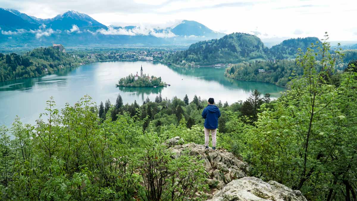Bled, Ojstricia Lookout Point-The Ultimate Eurail Budget Itinerary