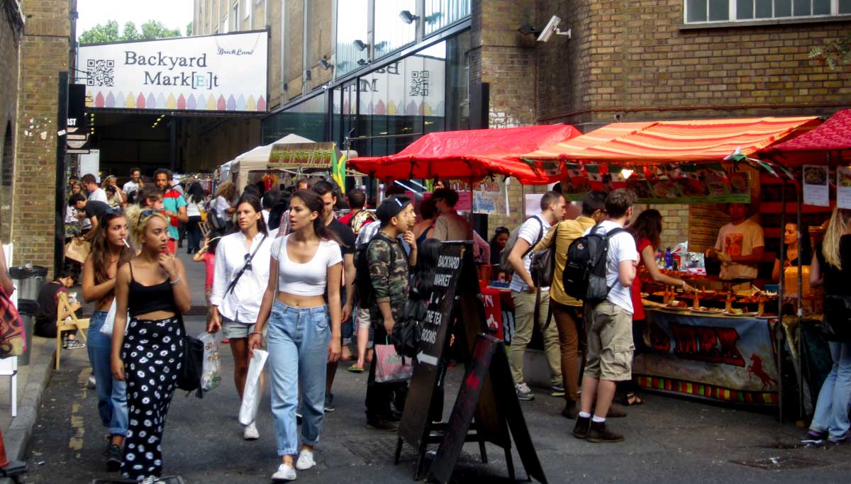 Brick Lane Market - Scotland Wales London Itinerary BritRail Pass