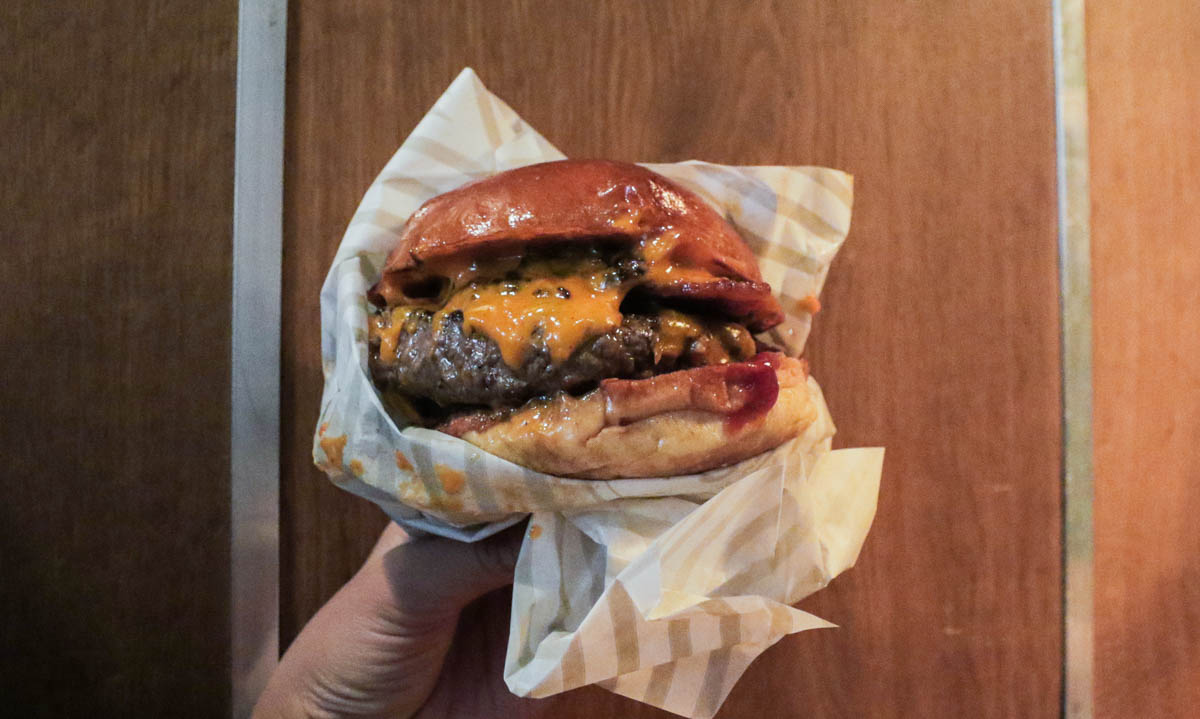 Burger from Patty and Bun in London - Scotland Wales London Itinerary BritRail Pass