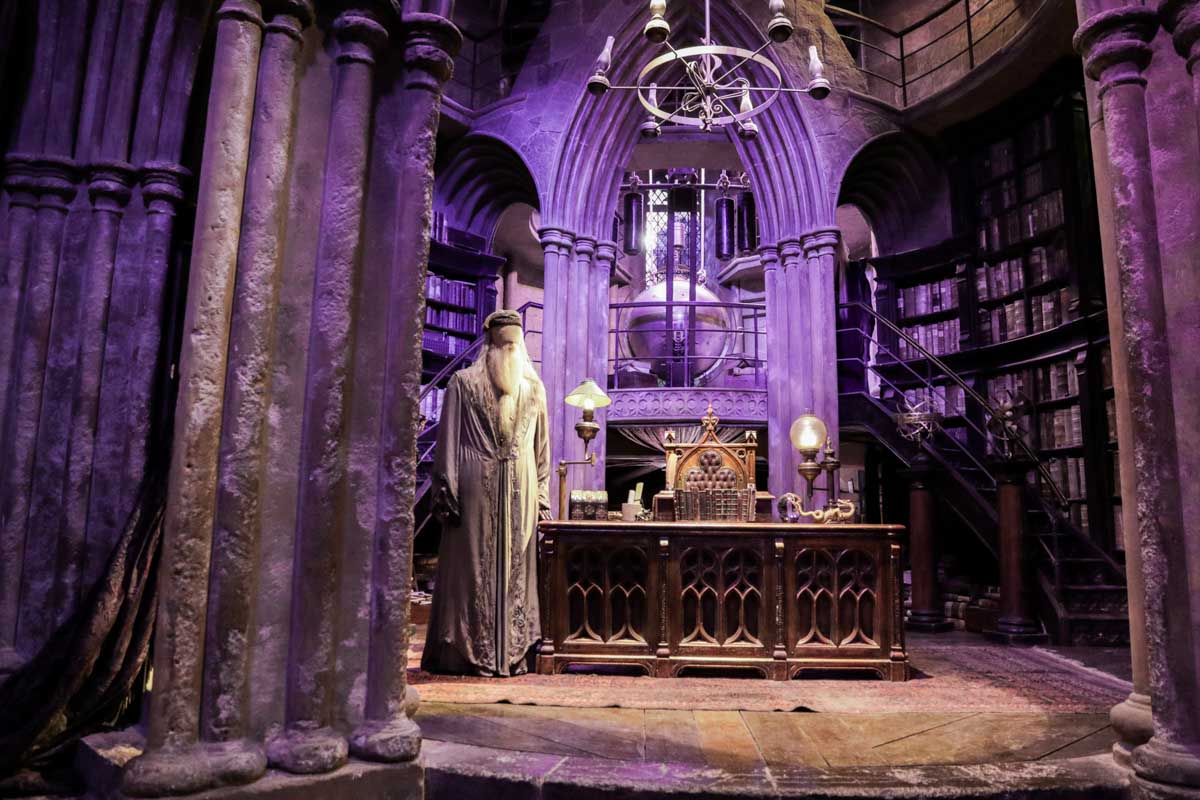 Dumbledore's Office at Warner Brothers Studio London The Making of Harry Potter - Harry Potter London Itinerary