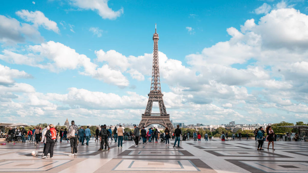 Eiffel Tower from Trecadéro Paris - 2022 VTL Countries (Singapore)