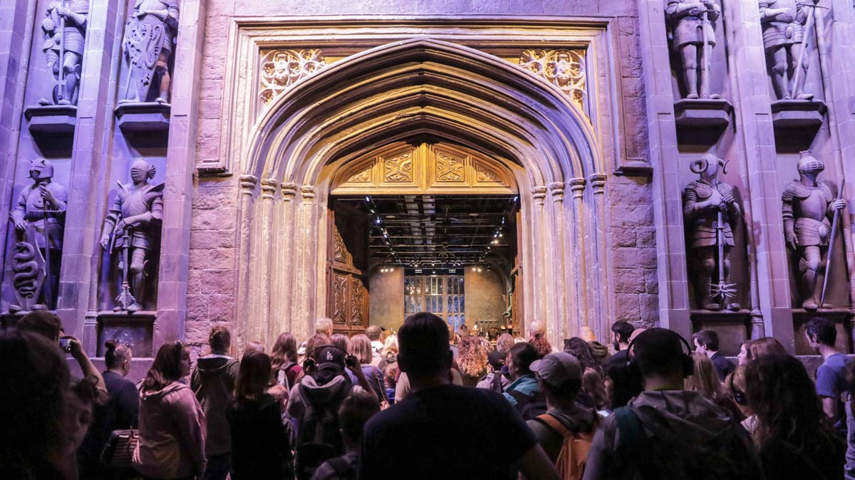 Entrance to the Great Hall at Warner Brothers Studio Harry Potter Tour in London - Harry Potter London Itinerary