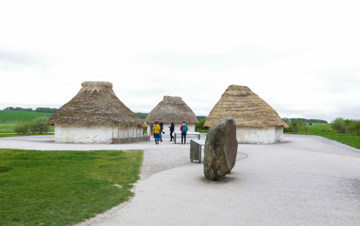 Exhibition at the Bus Terminal near Stonehenge - Scotland Wales London Itinerary BritRail Pass