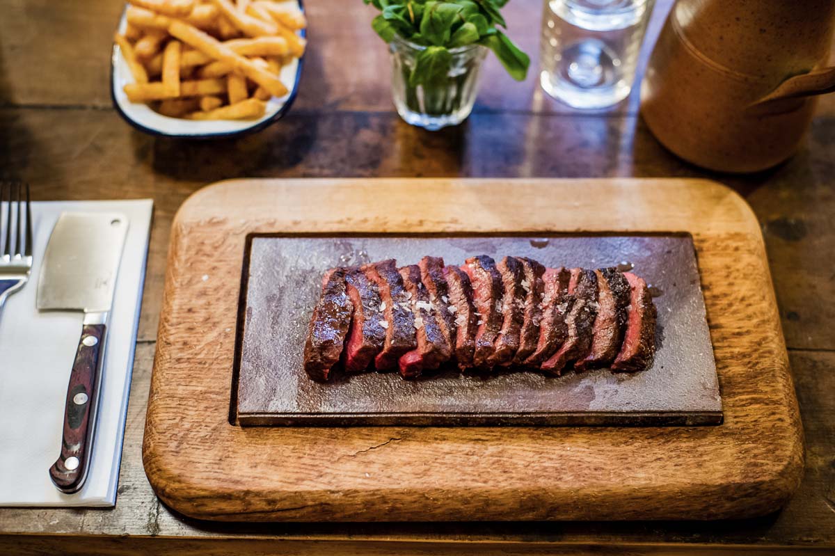 Flat Iron Steak in London - Scotland Wales London Itinerary BritRail Pass