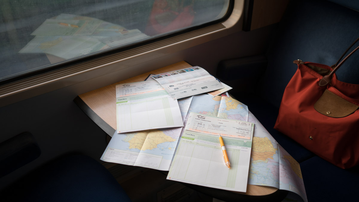 France Eurail Pass in Train - France Budget Itinerary