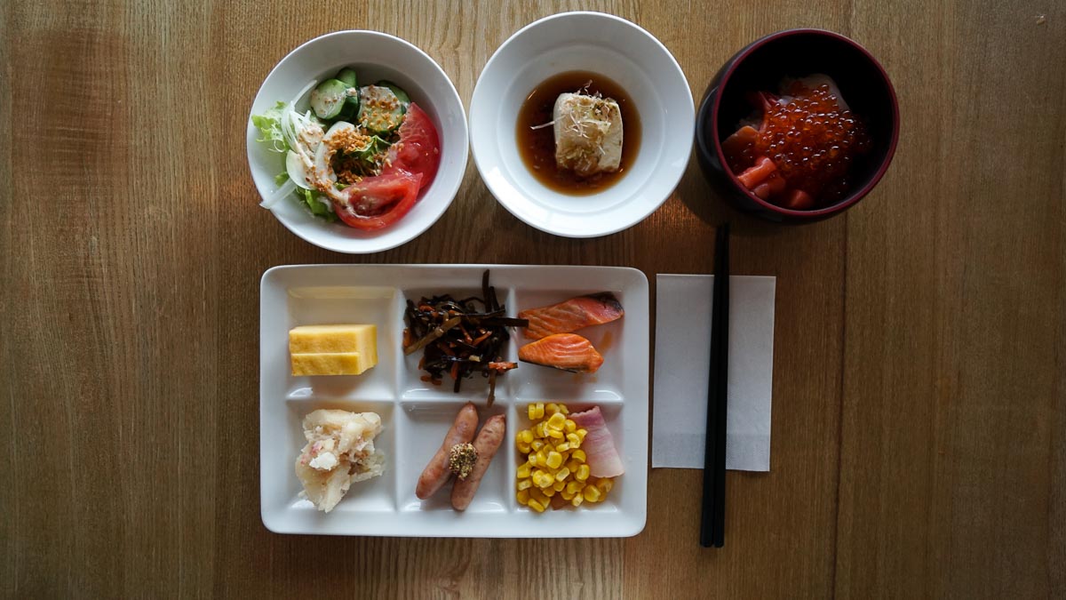 Ikura bowl at Hakodate Kokusai Breakfast-Budget Hokkaido Itinerary Road Trip