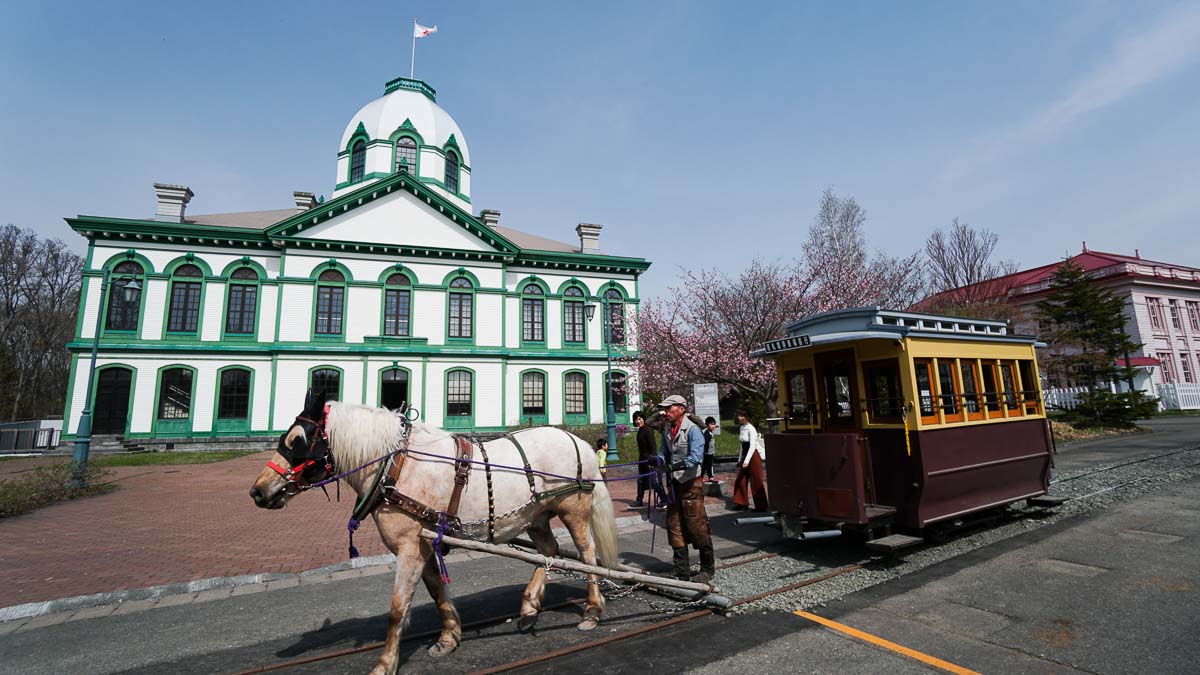 Hokkaido Historical Village horse and cart-Sapporo City Guide