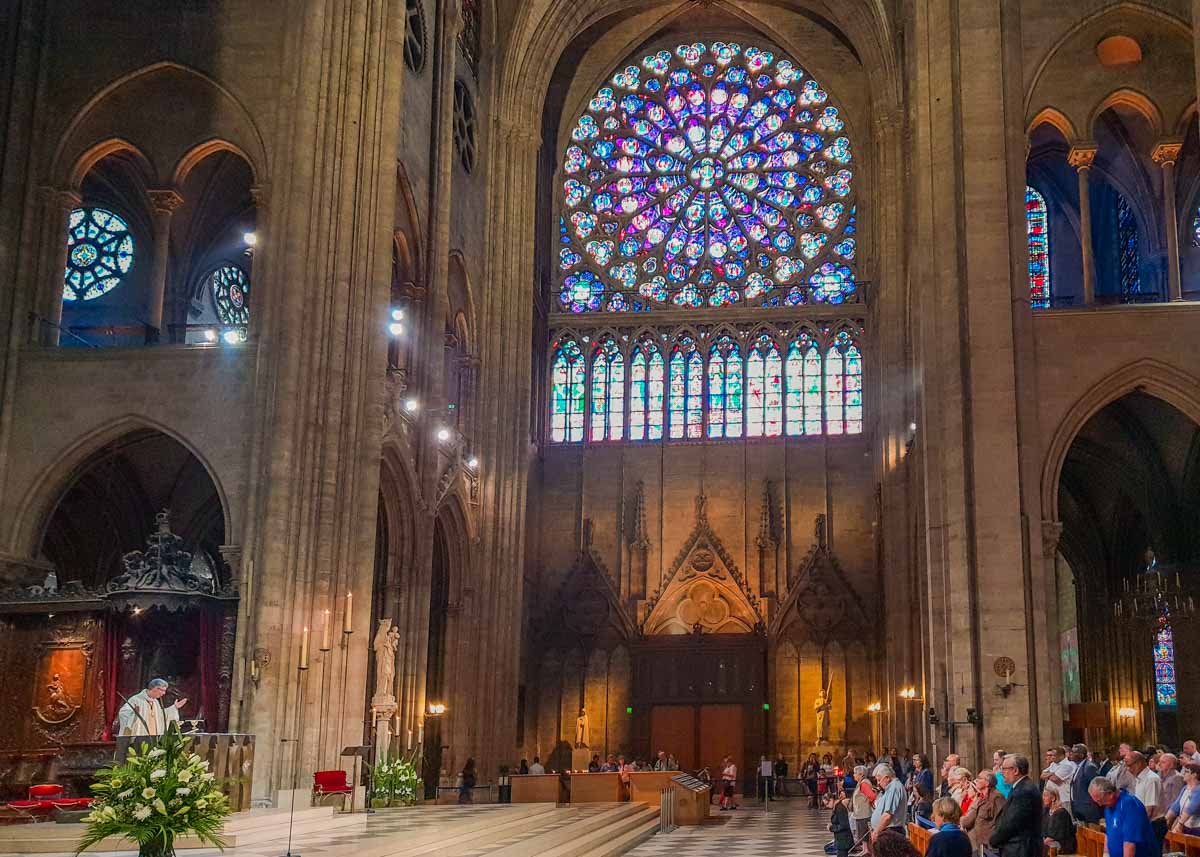 Inside Notre dame cathedral paris - France Itinerary