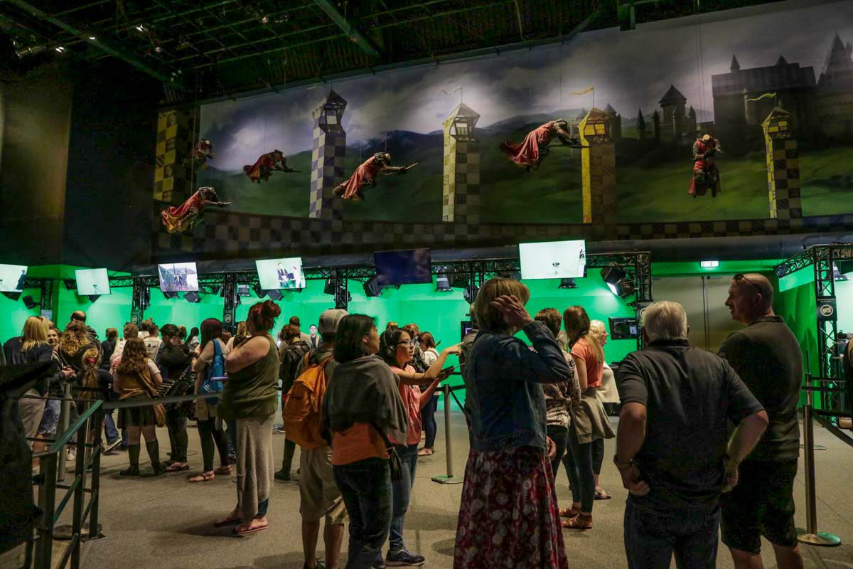 Interactive Green Screen Booths at the Warner Brothers Studio Harry Potter Tour in London - Scotland Wales London Itinerary BritRail Pass-2