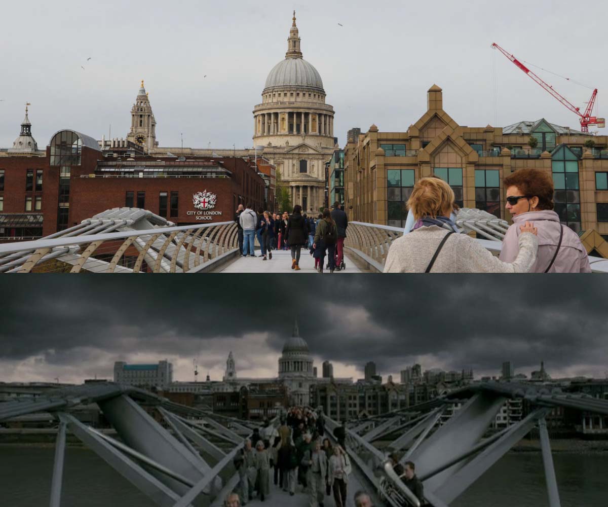 Millennium Bridge in London - Harry Potter London Itinerary