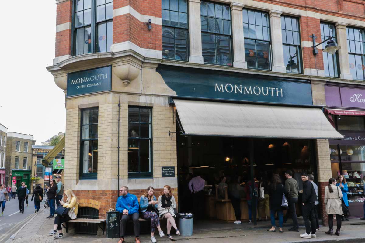 Monmouth Coffee a Short Walk from Borough - Scotland Wales London Itinerary BritRail Pass