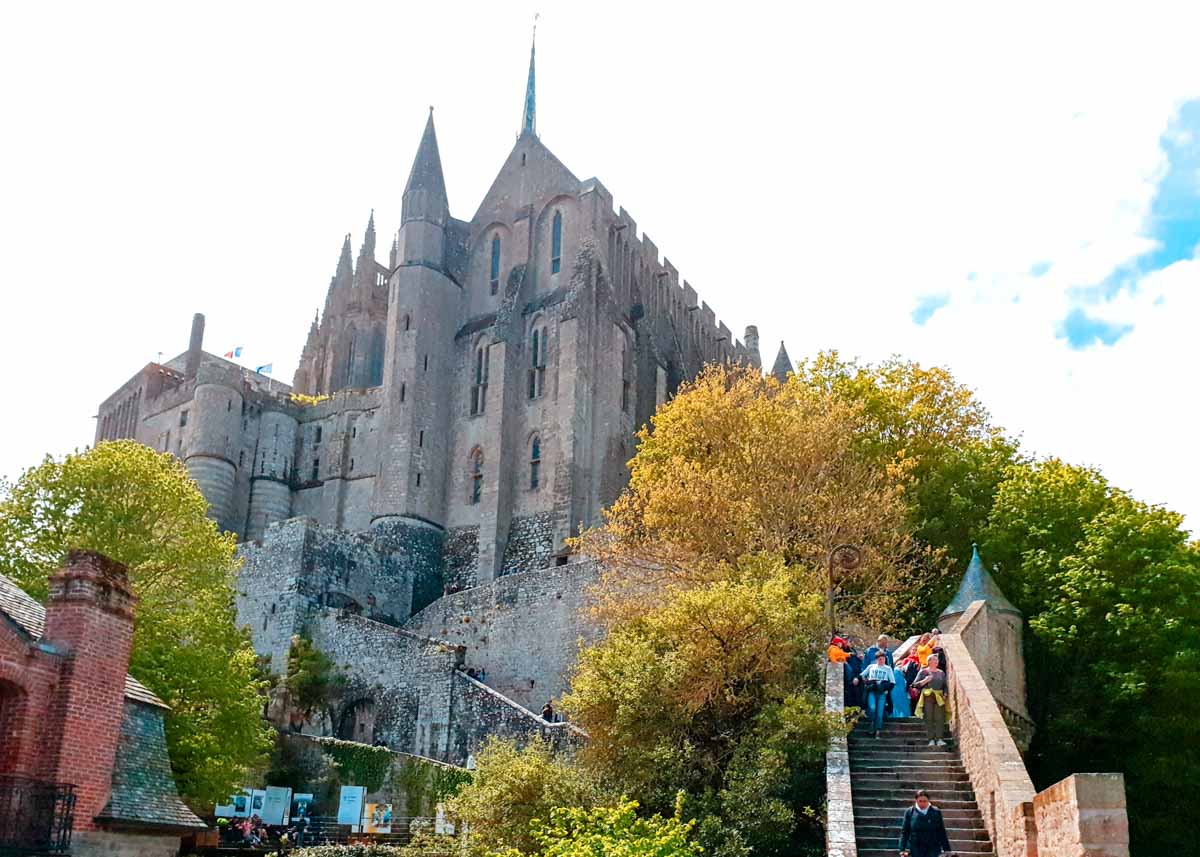 Mont saint michel stairs - France Budget Itinerary