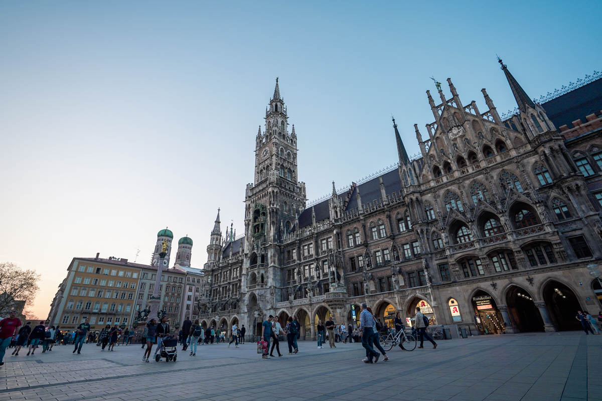 Marienplatz in Munich, Germany - Europe Itinerary Backpacking on Budget