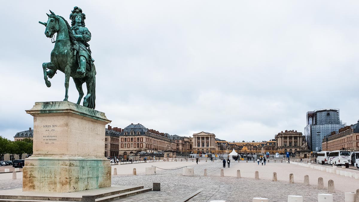 Outside Palace of Versailles - France Itinerary