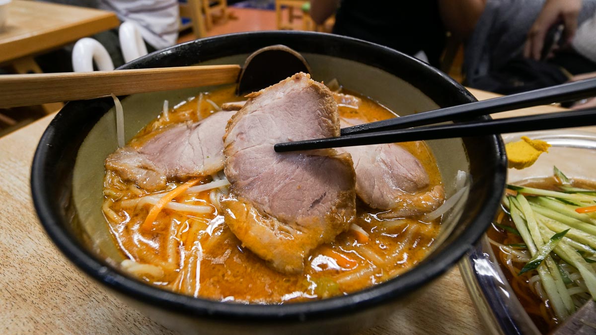 Ramen Bayashi red chilli pepper soup noodle-Narita Travel Guide Tokyo - Chiba