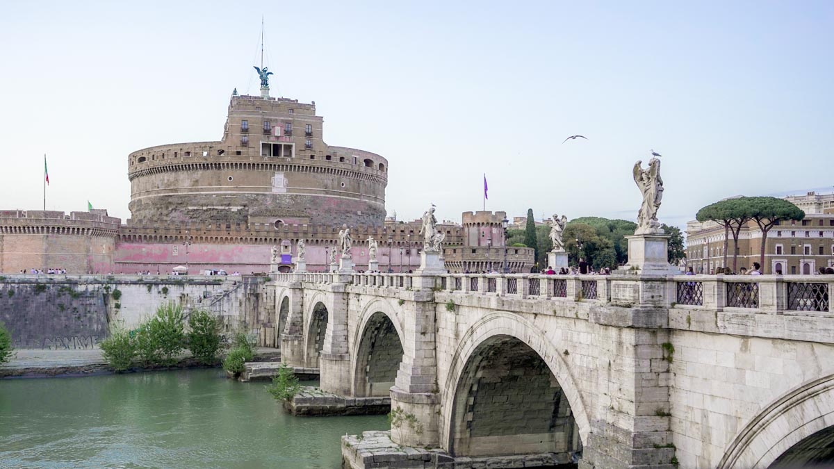 Rome, Ponte Sant'Angelo-The Ultimate Eurail Budget Itinerary