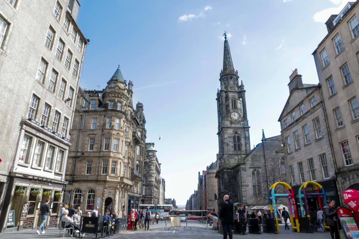 Royal Mile in Edinburgh - Scotland Wales London Itinerary BritRail Pass