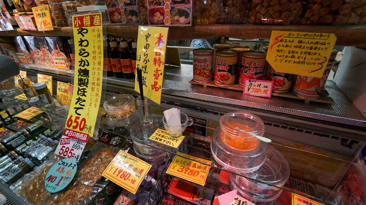 Sapporo outside market samples-Sapporo City Guide