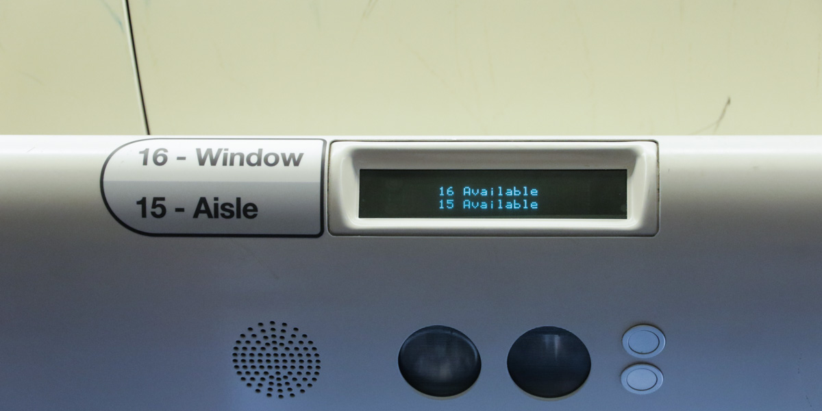 Screen Showing Seat Availability on Virgin Trains - UK Budget Guide in Edinburgh, Wales and London