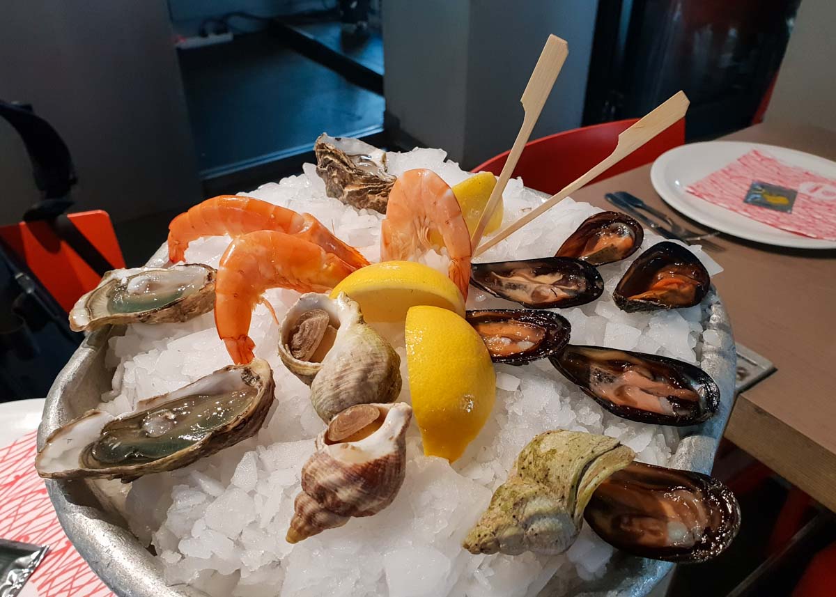 Seafood platter at toinou nice - France Itinerary