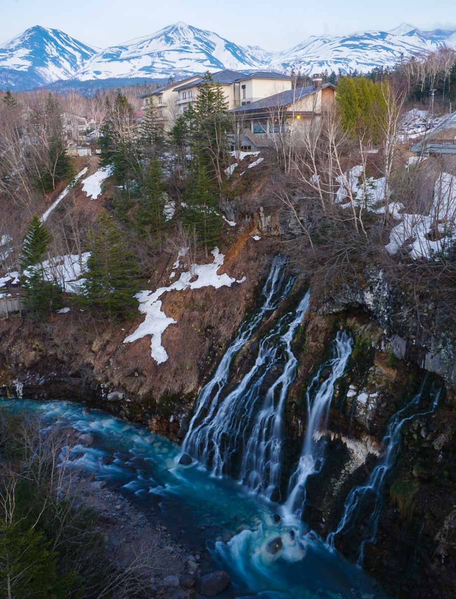 Shirahige Waterfall in Biei-Budget Hokkaido Itinerary Road Trip