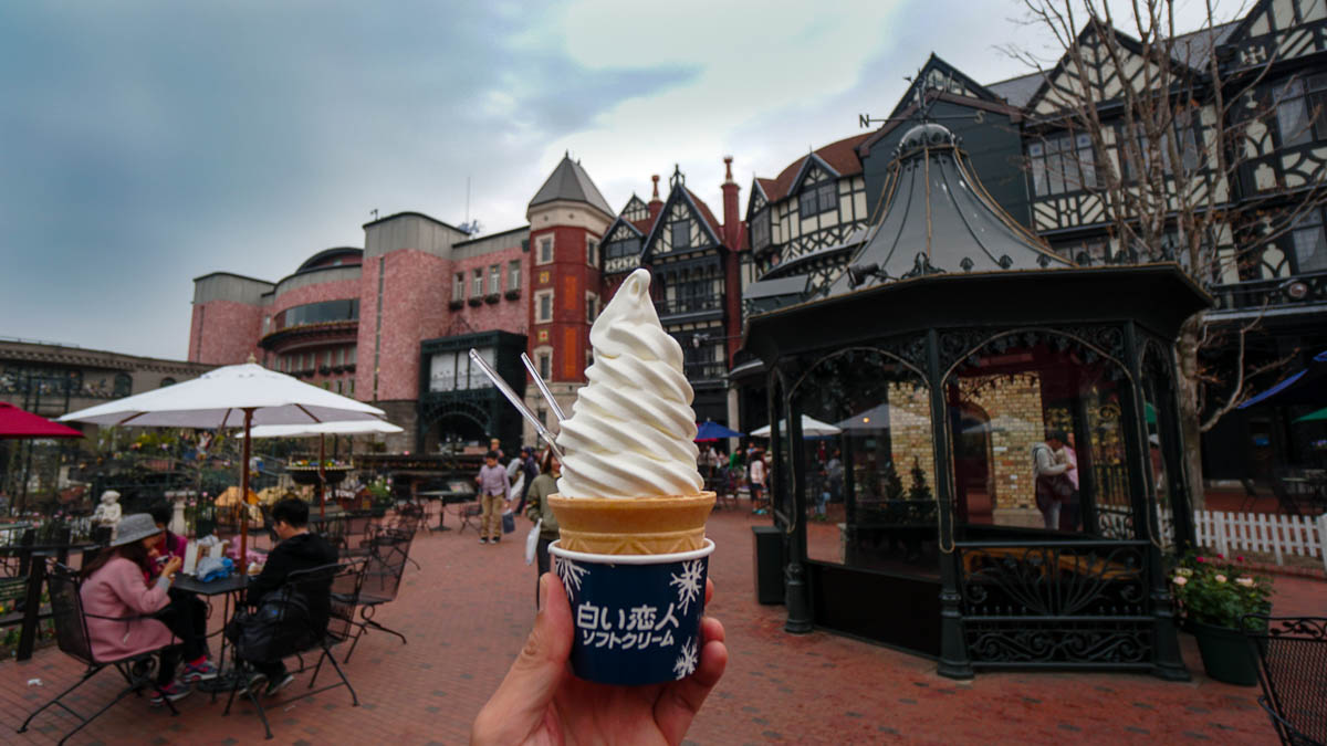 hiroi Koibito Soft Serve - Backpacking in Japan Itinerary with the JR Pass