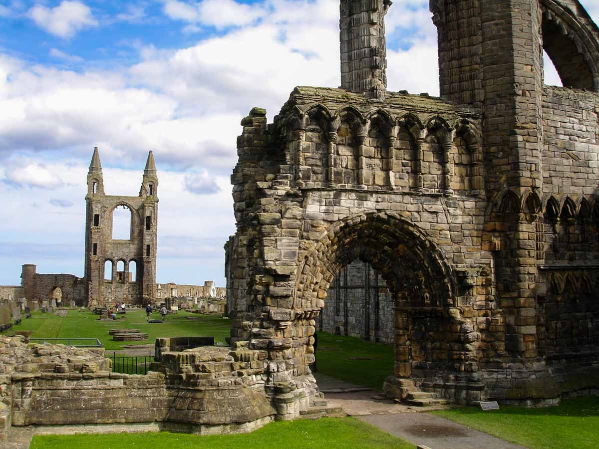 St Andrews Cathedral - Scotland Wales London Itinerary BritRail Pass