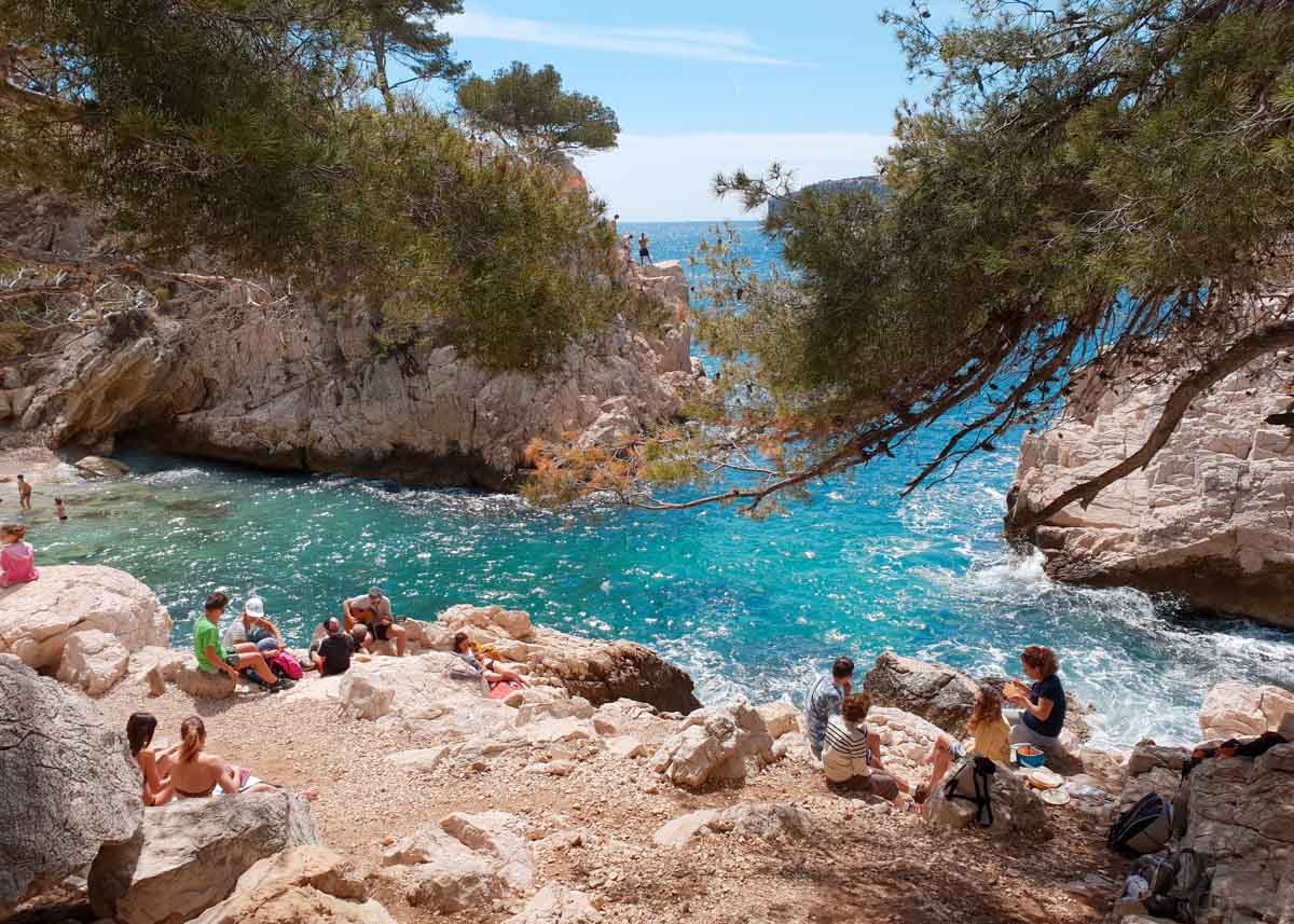 Sugiton Calanques beach Marseille - France Itinerary
