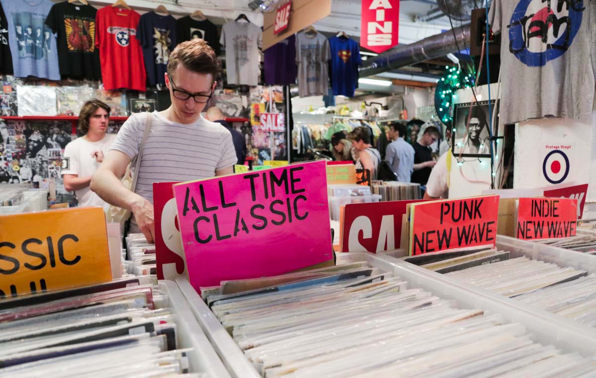 Underground Vintage Market at Brick Lane Market in London - Scotland Wales London Itinerary BritRail Pass