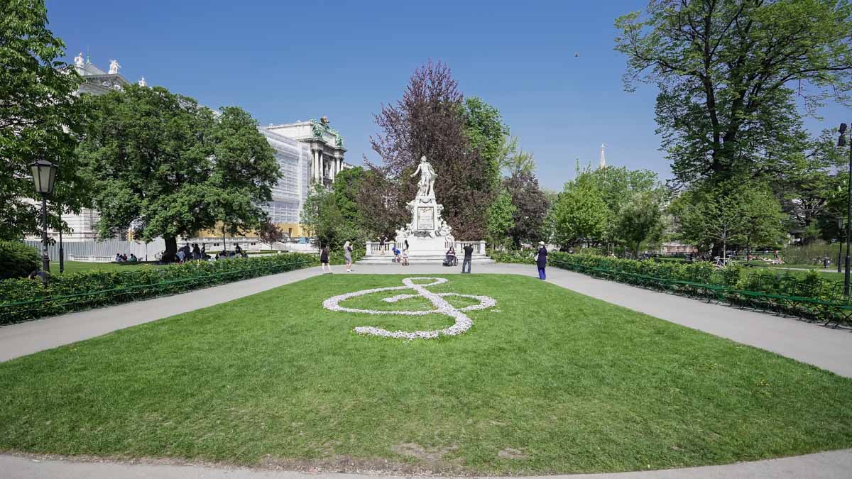 Burgarten's Treble Clef in Vienna, Austria - Europe Itinerary Backpacking on Budget