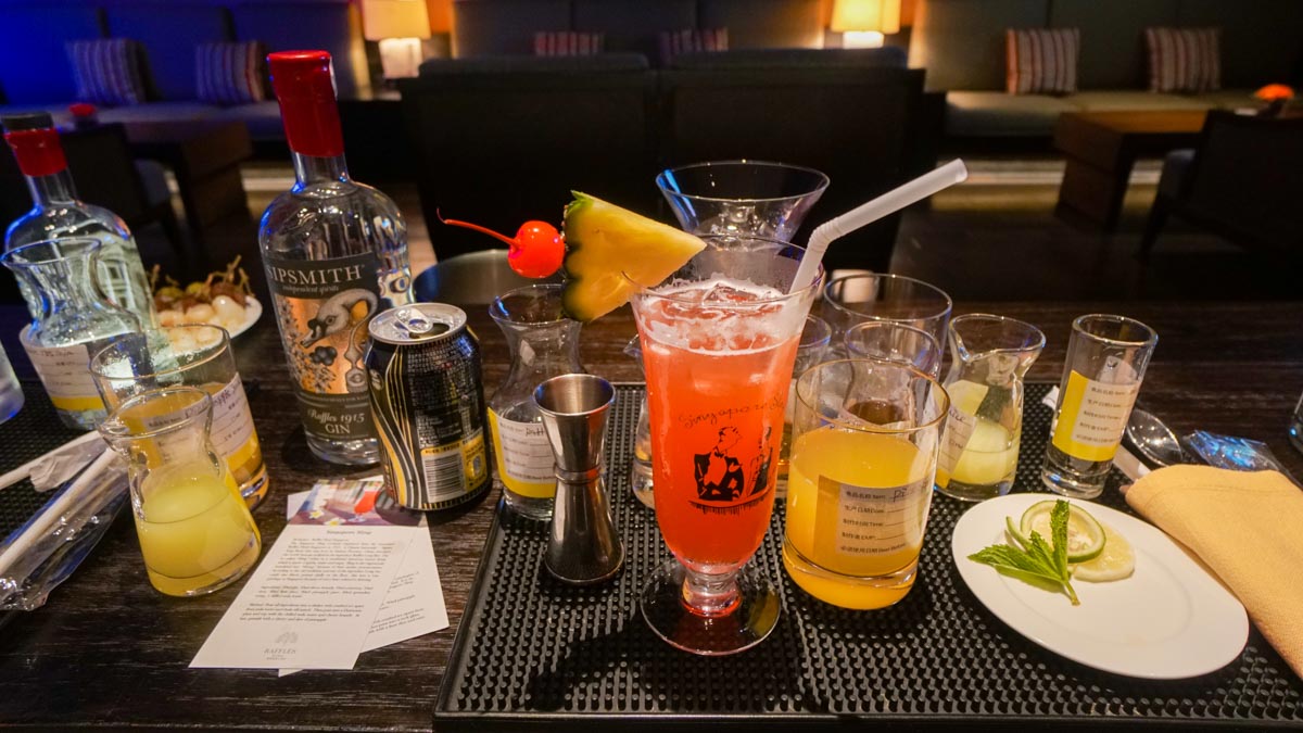 Cocktail Class at Raffles Longbar - Raffles Hainan Hotel Review