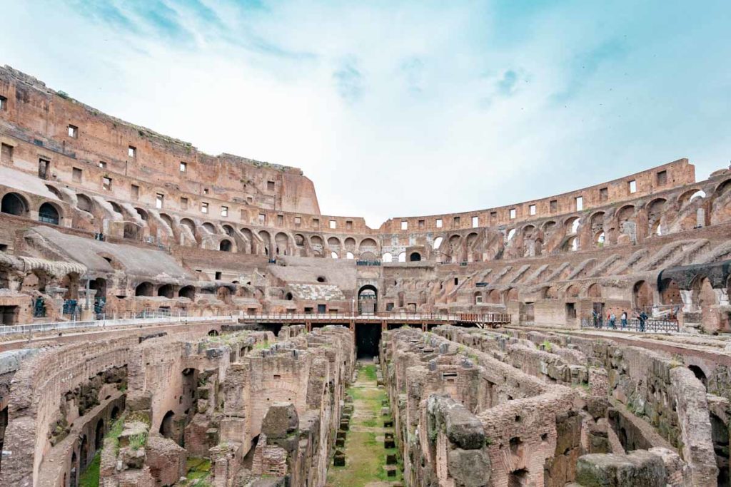 Colosseum interior, Italy - Singapore VTL