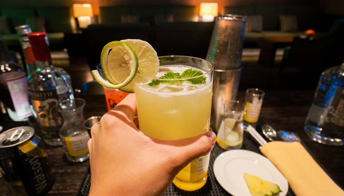 Country-Exclusive Hainan Sling Made During Cocktail Class at Raffles Longbar - Raffles Hainan Hotel Review