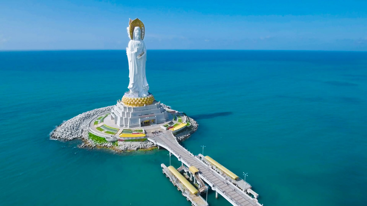Guanyinma Buddha Statue at Nanshan in Sanya Hainan - Raffles Hainan Hotel Review